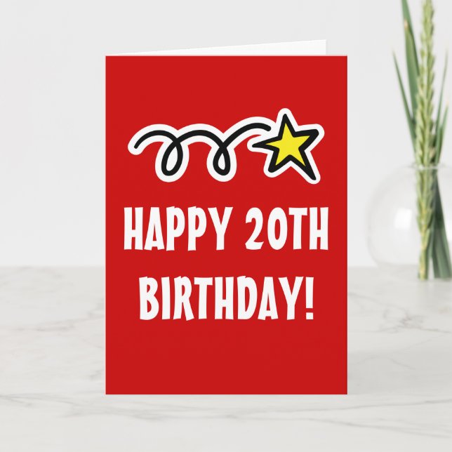 Vigésima tarjeta de cumpleaños feliz para los (Anverso)