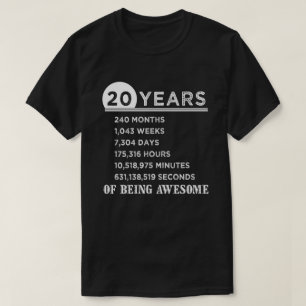 vigésimo Camisa del cumpleaños regalos del
