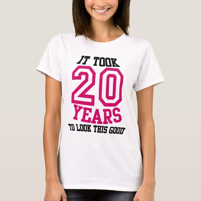 vigésimo CAMISETA del cumpleaños (Anverso)