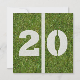 vigésimo Invitación del cumpleaños