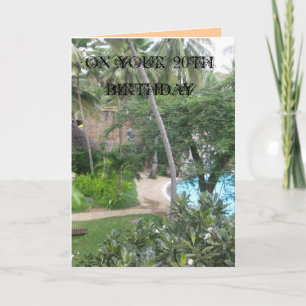 vigésimo Tarjeta de cumpleaños