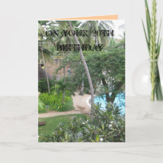 vigésimo Tarjeta de cumpleaños