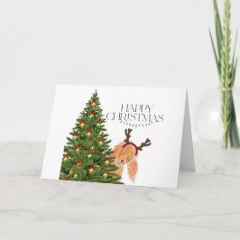 Vigila la tarjeta de Navidades de perro