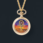 Vigilancia del collar en Ankh<br><div class="desc">Durante más de 5.000 años, Ankh ha sido un símbolo de la vida eterna. El ankh es un elemento clave que representa la unión entre mujeres y hombres y el ciclo de vida. El mango ovalado de la llave no tiene principio ni fin, representando la eternidad celeste. La cruz descansa...</div>