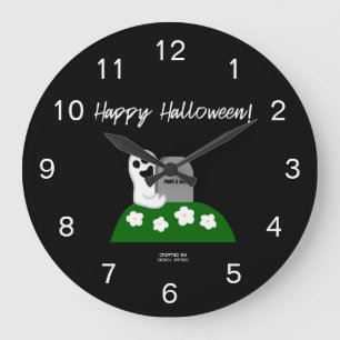 Vigile un reloj de pared acrílica fantasma