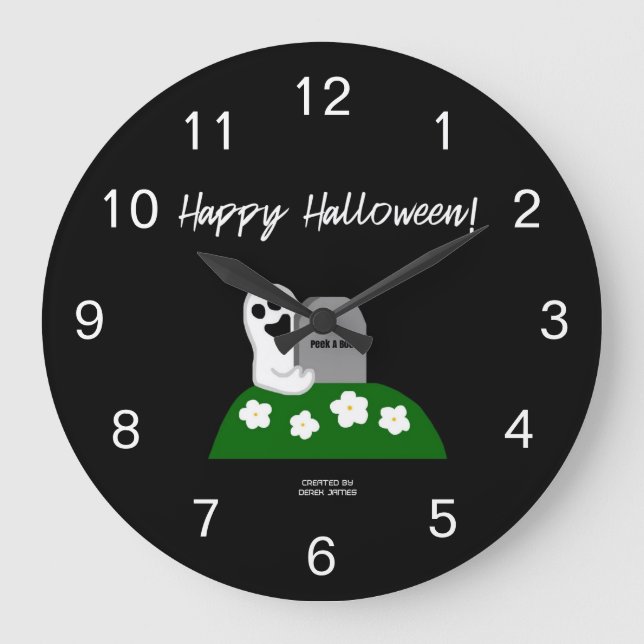 Vigile un reloj de pared acrílica fantasma (Anverso)