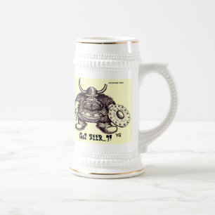 Viking apenas necesitando la taza de cerveza