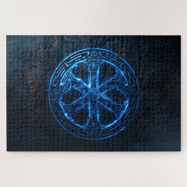 Viking Rune Circle Jigsaw Puzzle (Horizontal)