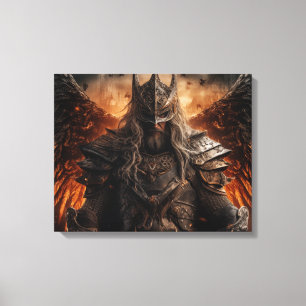 Viking Warrior Knight - Impresión de tela estirada