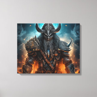 Viking Warrior Knight - Impresión de tela estirada