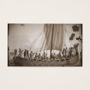 Vikingos en una lancha