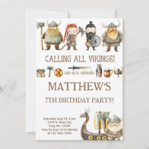 Vikingos, llamando a todos los vikingos invitación