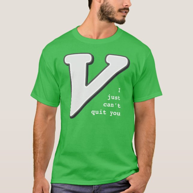 Vim: Apenas no puedo abandonarle camiseta (Anverso)