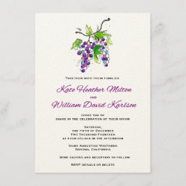 Viña Amor Uvas Artísticas Invitación a bodas