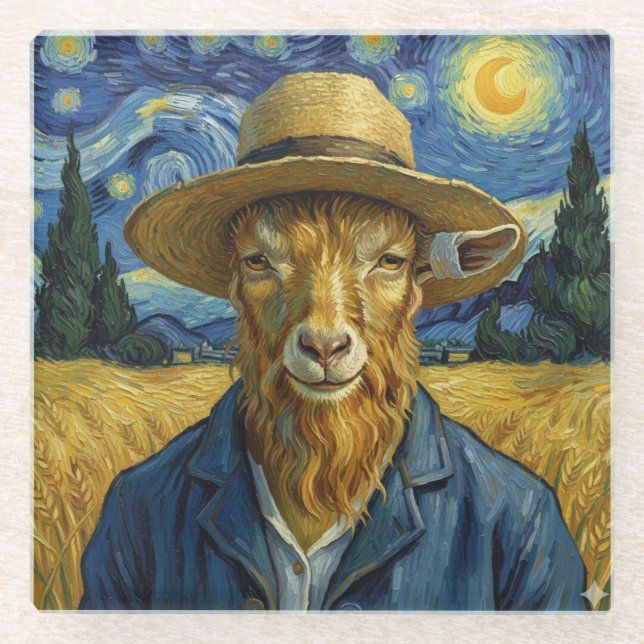 Vincent Van Goat, Posavasos de vidrio (Anverso)