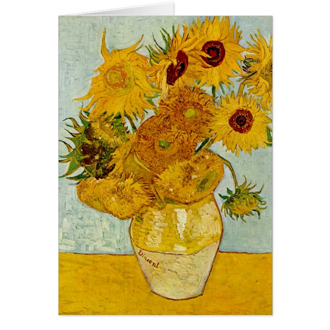 Vincent Van Gogh 12 Girasoles Impresionista (Frente)
