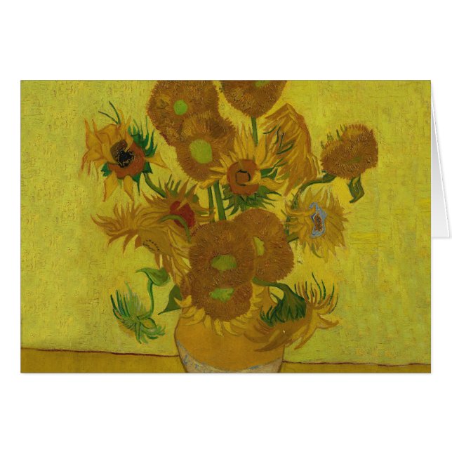 Vincent Van Gogh 15 girasoles Pintura (Anverso (Horizontal))