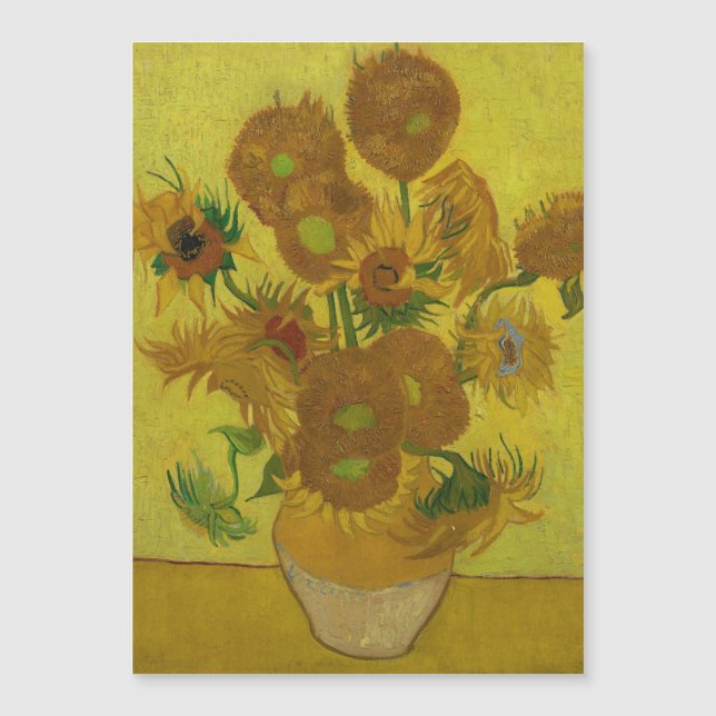 Vincent Van Gogh 15 girasoles Pintura (Anverso)