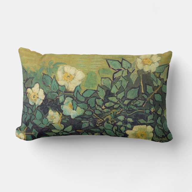 Vincent van Gogh, almohada verde para Rosas salvaj (Anverso)