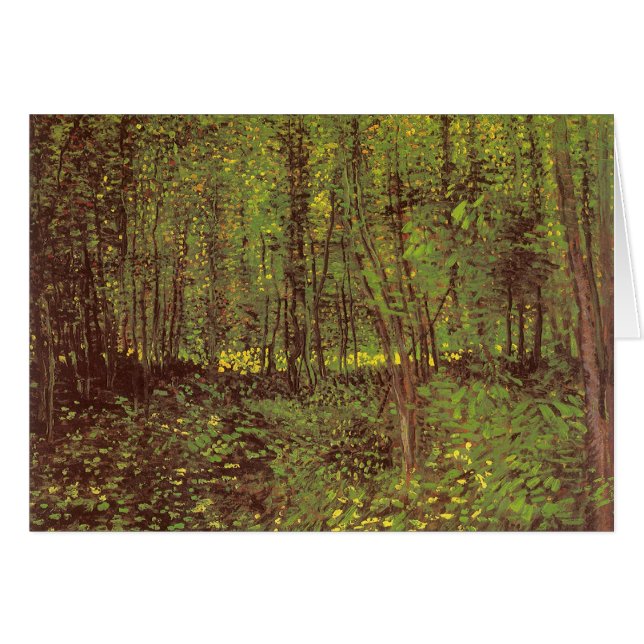 Vincent van Gogh - Árboles y maleza (Anverso (Horizontal))