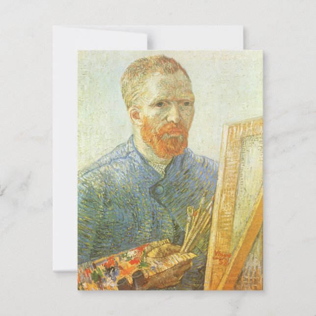 Vincent van Gogh - Autorretrato frente al caballet (Anverso)