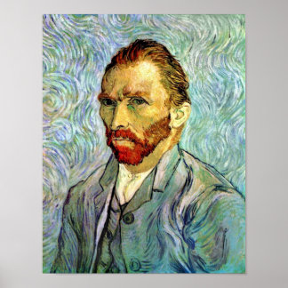 Vincent Van Gogh - Autorretrato verde Arte fino