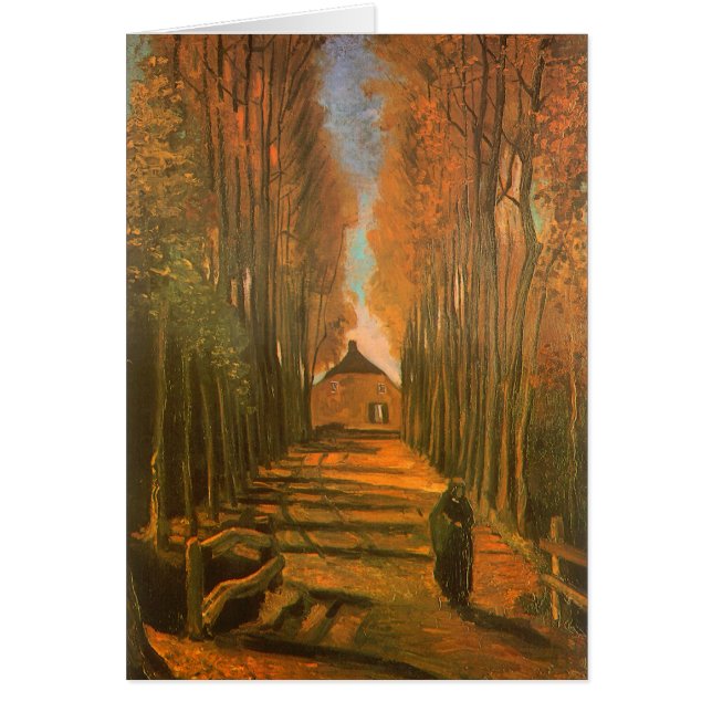 Vincent van Gogh - Avenida de Álamos en Otoño (Frente)