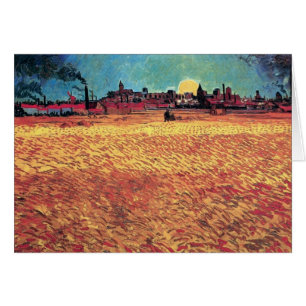 Vincent Van Gogh - Bella Artes De Sunset On Wheat