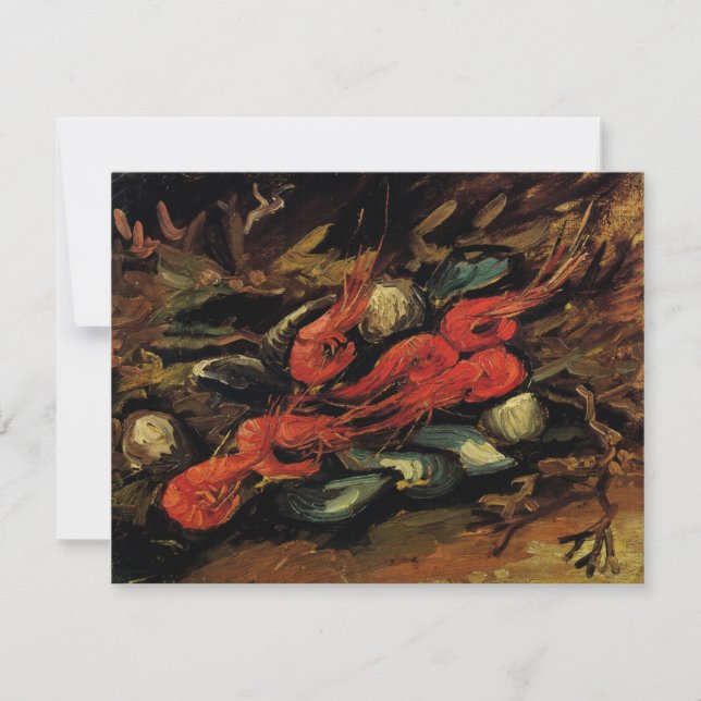 Vincent van Gogh - Bodegón mejillones y camarones (Anverso)