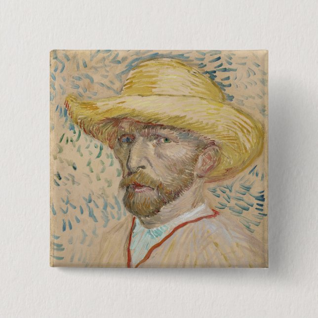 Vincent van Gogh, botón de autorretrato (Anverso)