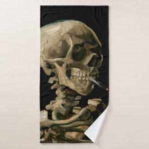 Vincent van Gogh - Calavera con cigarrillo en llam