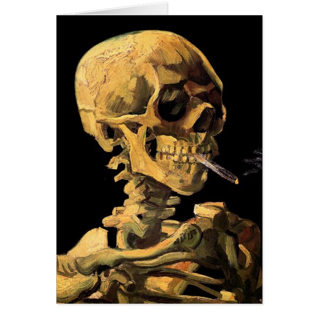 Vincent Van Gogh - Calavera con cigarrillo encendi (Frente)