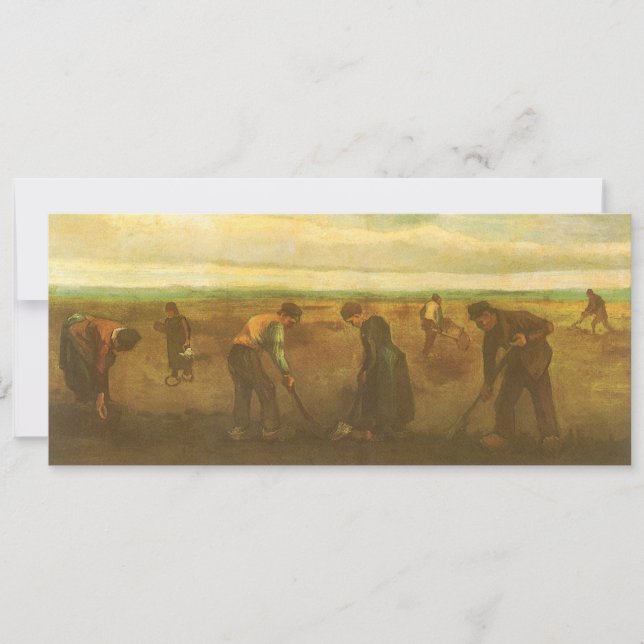 Vincent van Gogh - Campesinos plantando papas (Anverso)