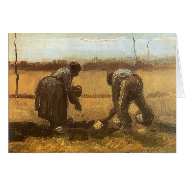 Vincent van Gogh - Campesinos plantando patatas (Anverso (Horizontal))