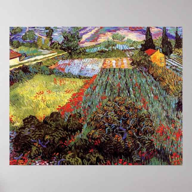 Vincent Van Gogh - Campo con amapolas Arte Fino (Frente)