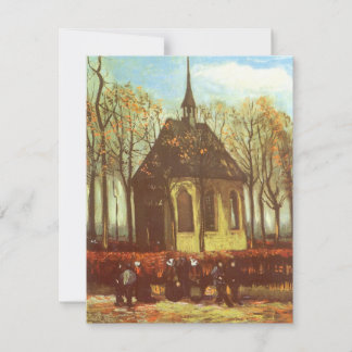Vincent van Gogh - Capilla en Nuenen, Asistentes a