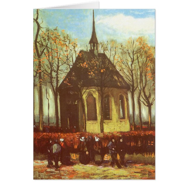 Vincent van Gogh - Capilla en Nuenen, Asistentes a (Frente)