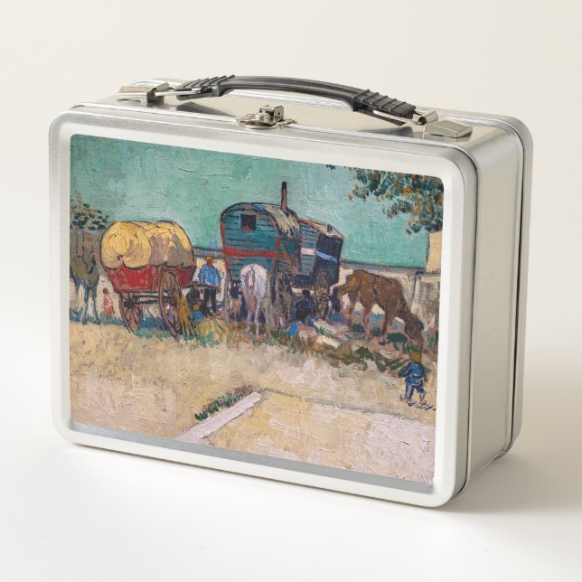 Vincent van Gogh - Caravanas, campamento gitano ce (Anverso)