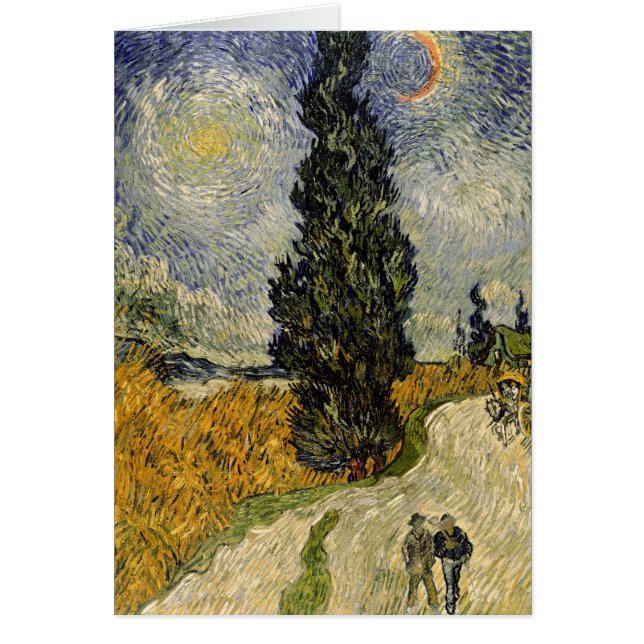 Vincent van Gogh | Carretera con cipreses, 1890 (Frente)