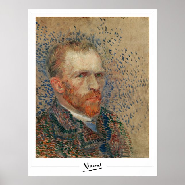 Vincent Van Gogh cartel de arte de Zedign #32-2 (Frente)