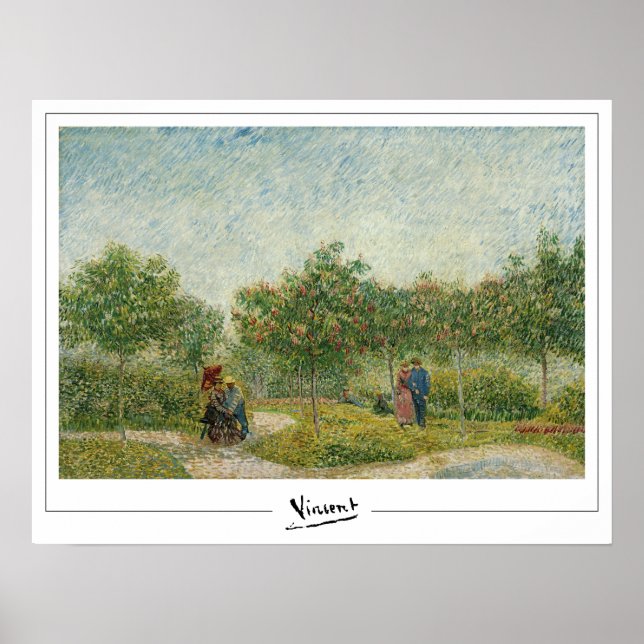 Vincent Van Gogh cartel de arte de Zedign #35-2 (Frente)