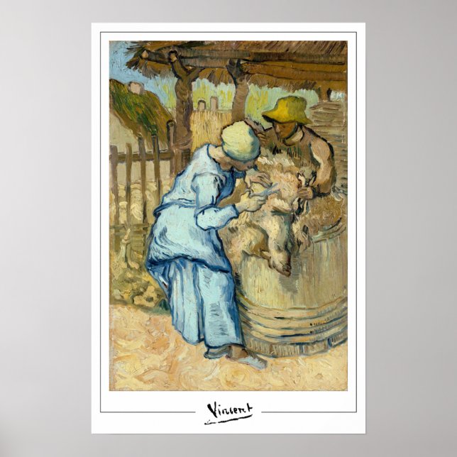 Vincent Van Gogh cartel de arte de Zedign #54-2 (Frente)