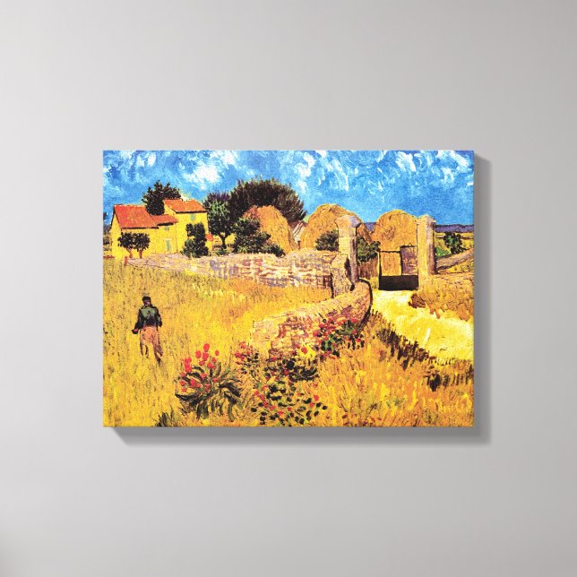 Vincent Van Gogh - Casa de campo en Provenza Arte  (Anverso)