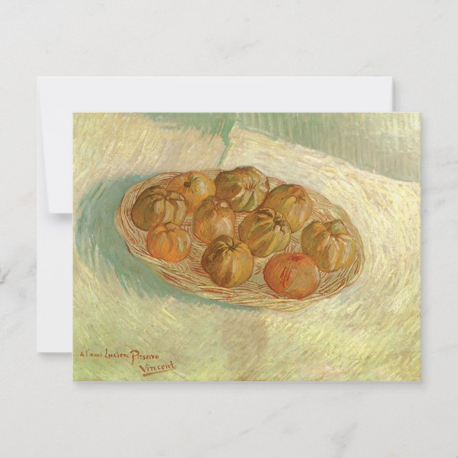 Vincent van Gogh - Cesta de manzanas de vida fija (Anverso)