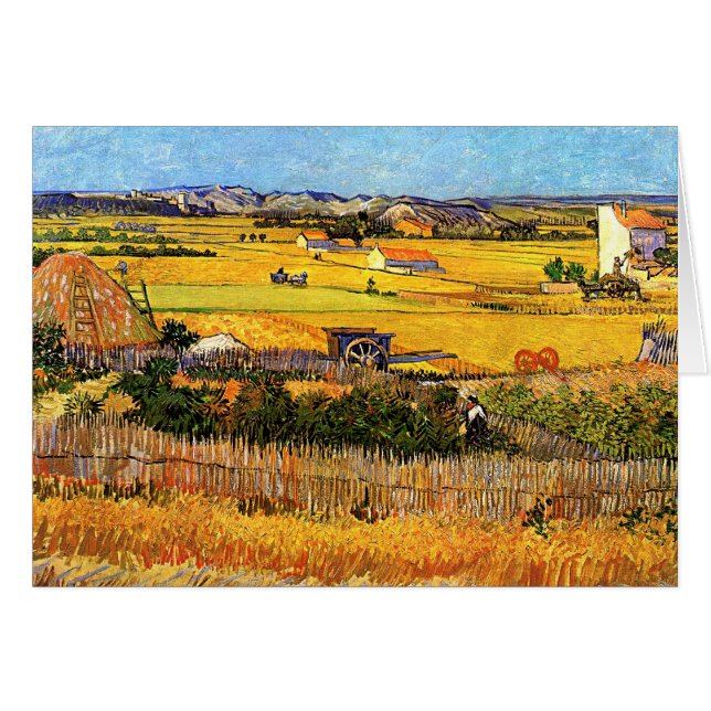Vincent Van Gogh - Cosecha en el Bella Artes La Cr (Anverso (Horizontal))