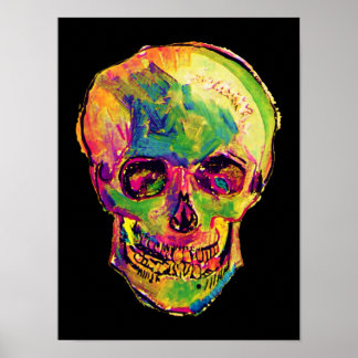 Vincent Van Gogh - Cráneo de Halloween con arte po
