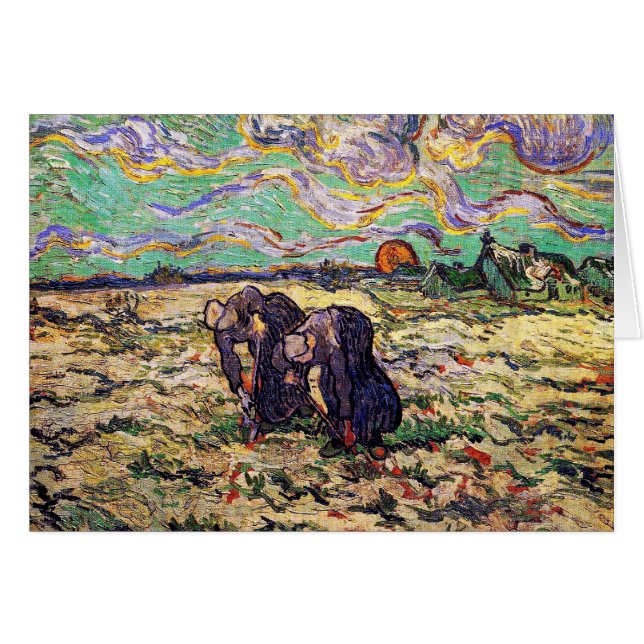Vincent Van Gogh - Dos campesinas - Arte fino (Anverso (Horizontal))