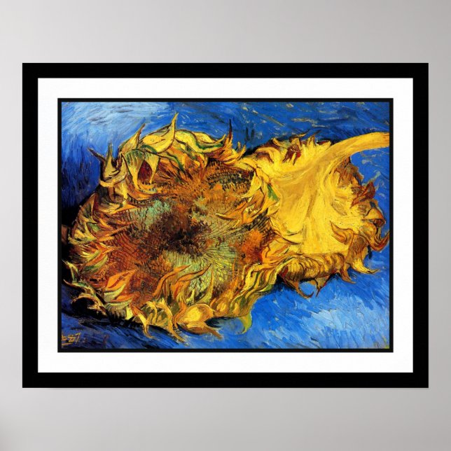 Vincent Van Gogh - Dos Girasoles Cortados - Arte F (Frente)