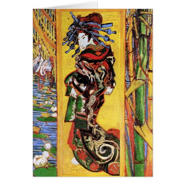 Vincent Van Gogh - El Cortesano - Geisha japonés (Frente)