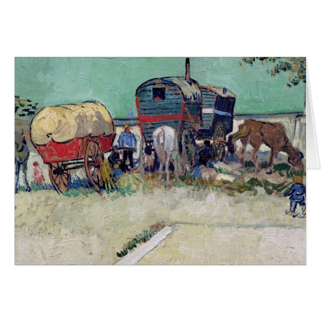 Vincent van Gogh el | las caravanas, acampamento (Anverso (Horizontal))
